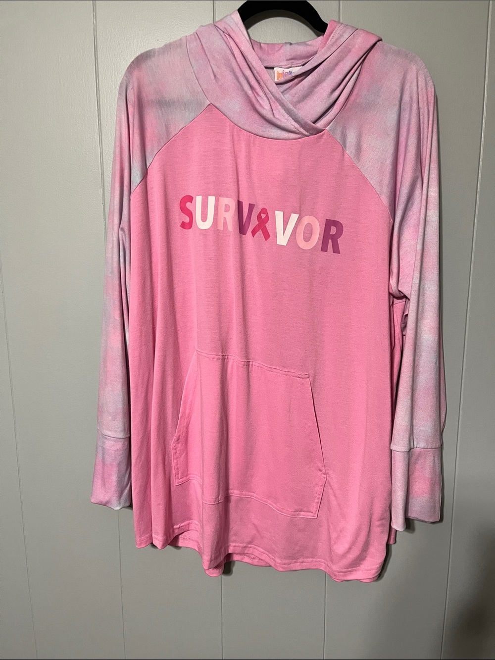 LuLaRoe Amber Pink Ombre Hoodie
